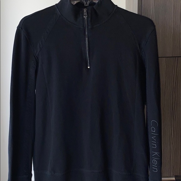 Calvin Klein Quarter Zip Sweater - Picture 2 of 4